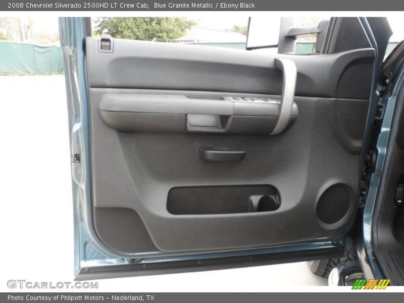 Blue Granite Metallic / Ebony Black 2008 Chevrolet Silverado 2500HD LT Crew Cab