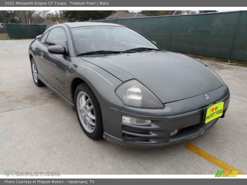 Titanium Pearl / Black 2002 Mitsubishi Eclipse GT Coupe