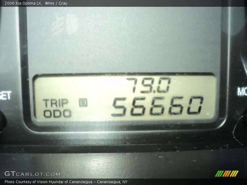 White / Gray 2006 Kia Optima LX