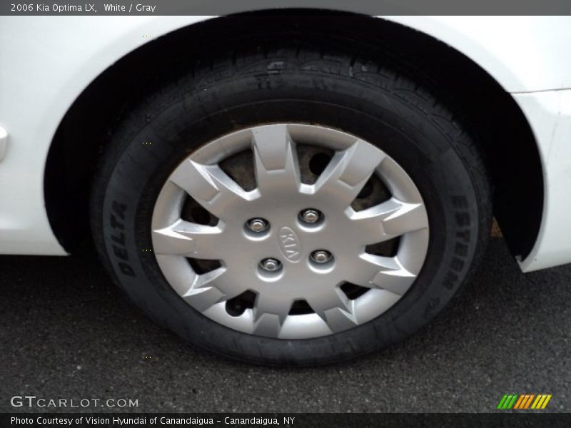 White / Gray 2006 Kia Optima LX