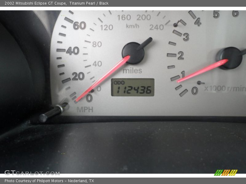 Titanium Pearl / Black 2002 Mitsubishi Eclipse GT Coupe