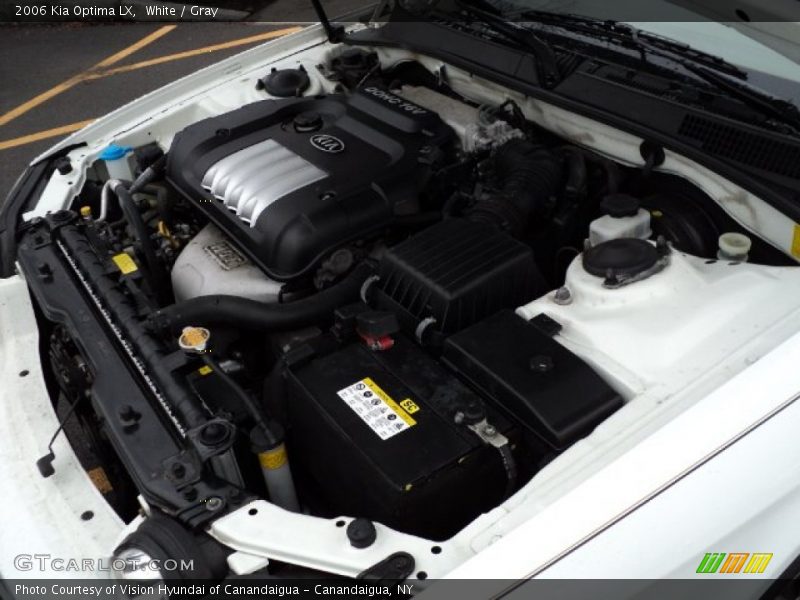 White / Gray 2006 Kia Optima LX