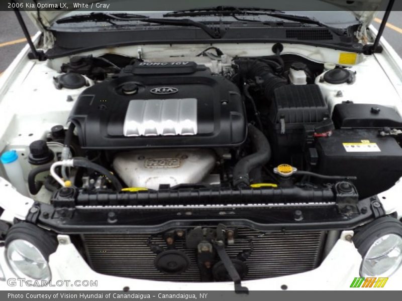White / Gray 2006 Kia Optima LX