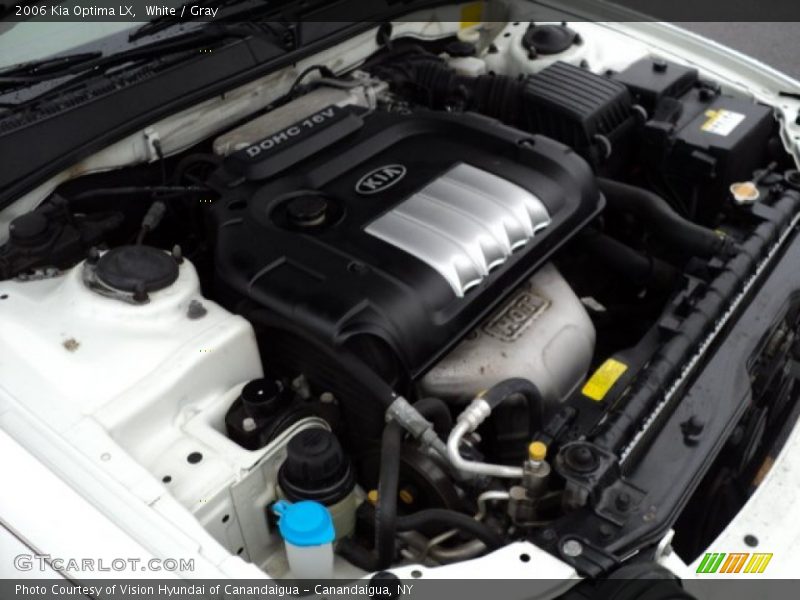 White / Gray 2006 Kia Optima LX