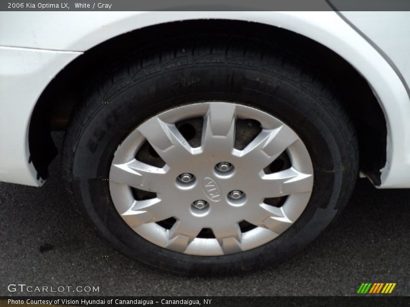 White / Gray 2006 Kia Optima LX
