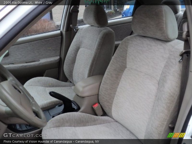 White / Gray 2006 Kia Optima LX