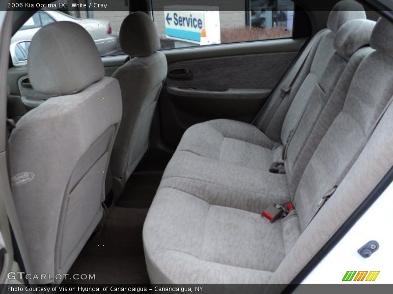 White / Gray 2006 Kia Optima LX