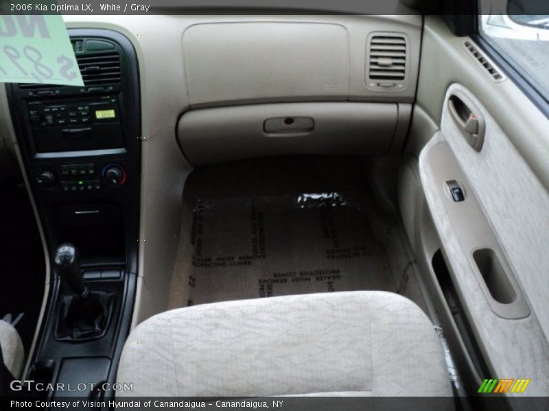 White / Gray 2006 Kia Optima LX