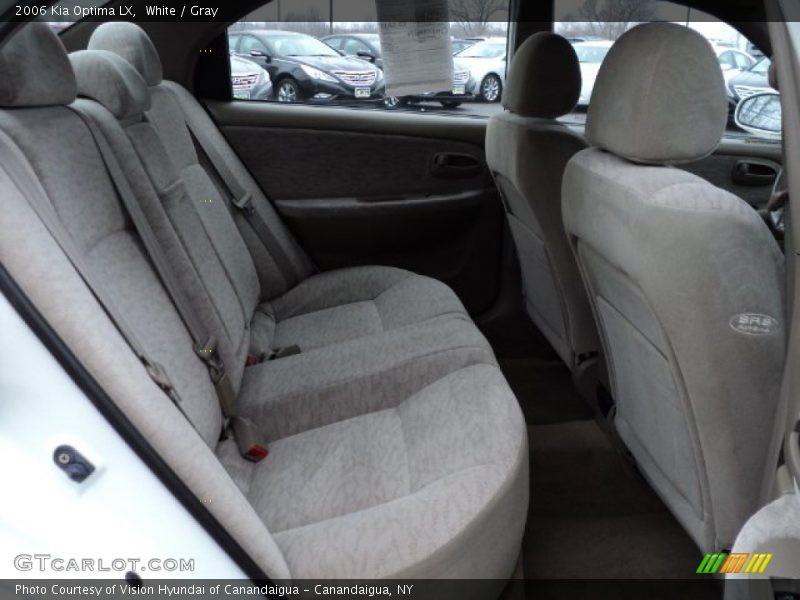 White / Gray 2006 Kia Optima LX