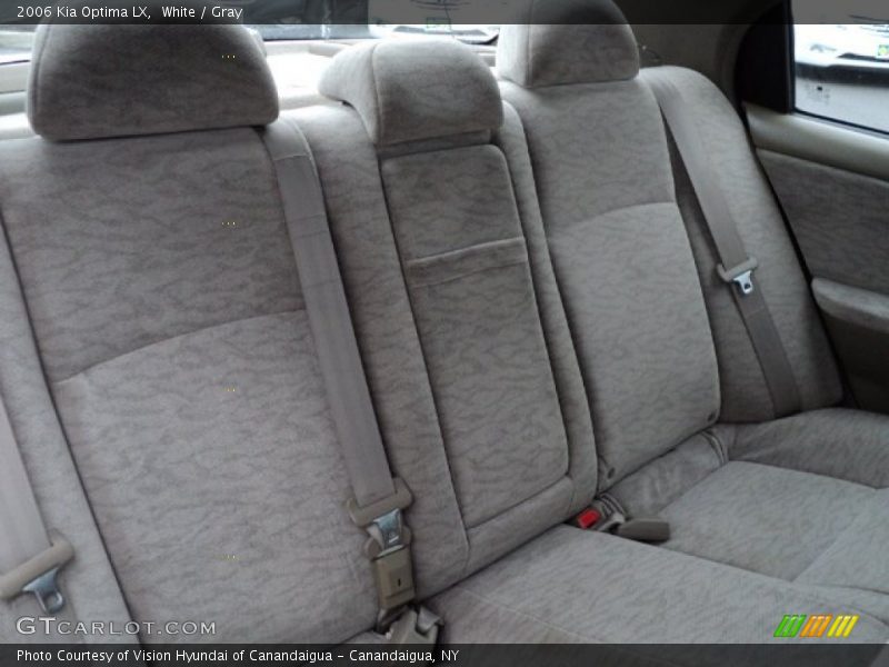 White / Gray 2006 Kia Optima LX