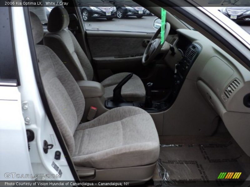 White / Gray 2006 Kia Optima LX
