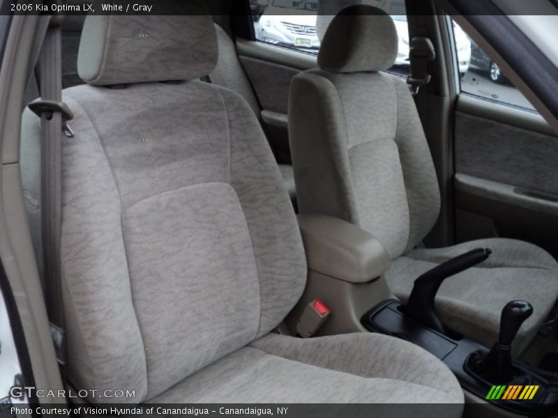 White / Gray 2006 Kia Optima LX
