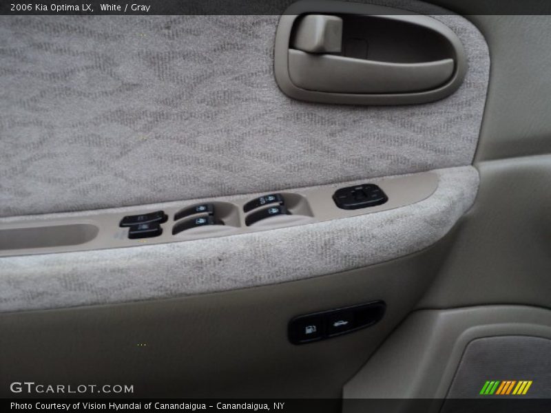 White / Gray 2006 Kia Optima LX