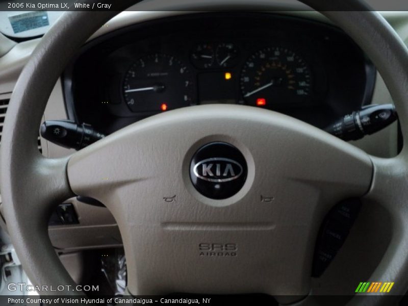 White / Gray 2006 Kia Optima LX