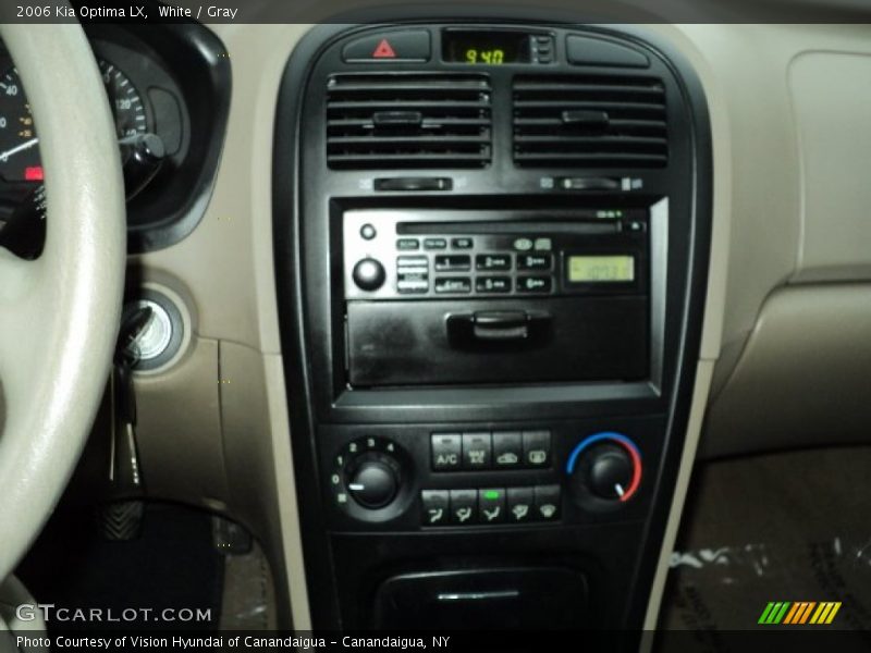 White / Gray 2006 Kia Optima LX