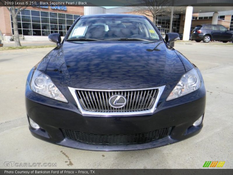 Black Sapphire Pearl / Black 2009 Lexus IS 250