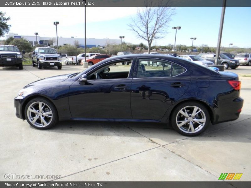 Black Sapphire Pearl / Black 2009 Lexus IS 250