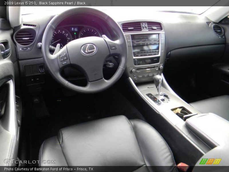 Black Sapphire Pearl / Black 2009 Lexus IS 250