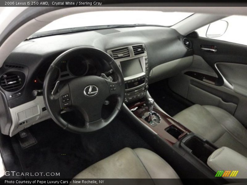 Crystal White / Sterling Gray 2006 Lexus IS 250 AWD