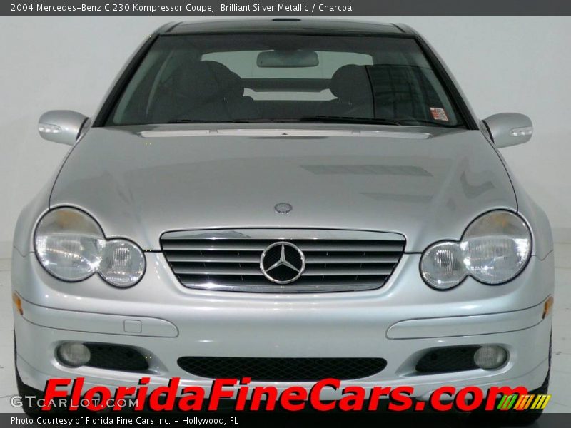 Brilliant Silver Metallic / Charcoal 2004 Mercedes-Benz C 230 Kompressor Coupe