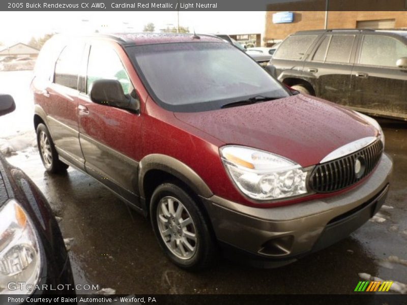 Cardinal Red Metallic / Light Neutral 2005 Buick Rendezvous CX AWD