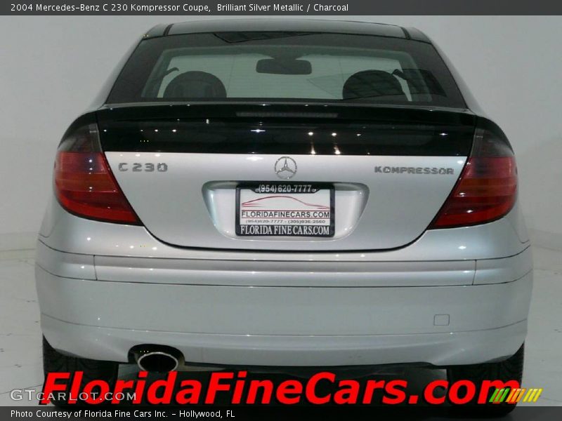 Brilliant Silver Metallic / Charcoal 2004 Mercedes-Benz C 230 Kompressor Coupe