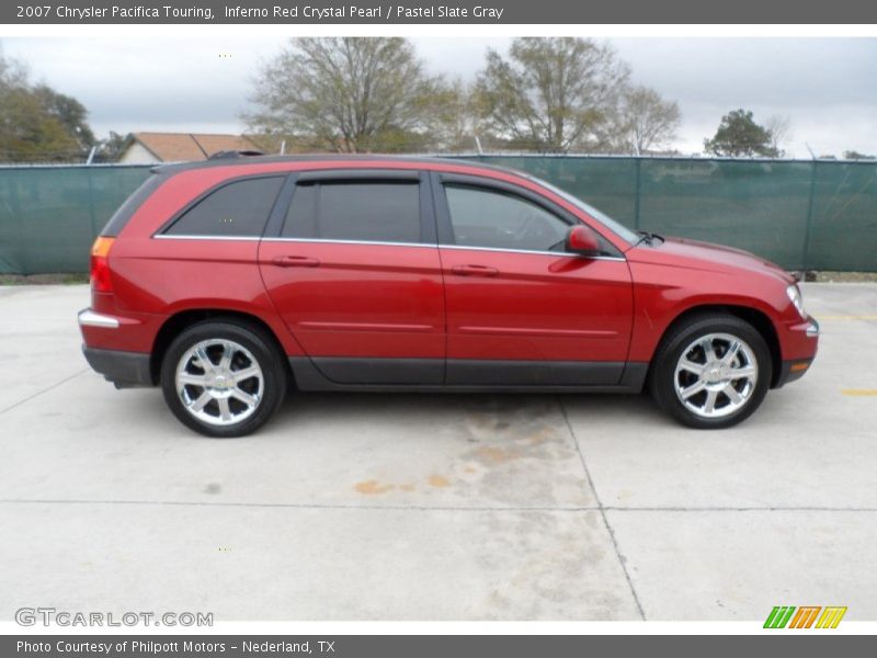 Inferno Red Crystal Pearl / Pastel Slate Gray 2007 Chrysler Pacifica Touring