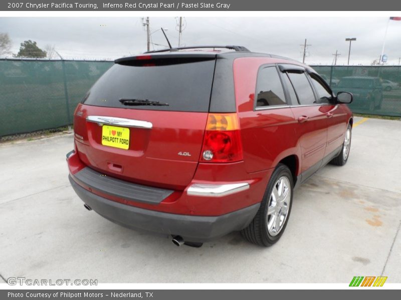 Inferno Red Crystal Pearl / Pastel Slate Gray 2007 Chrysler Pacifica Touring