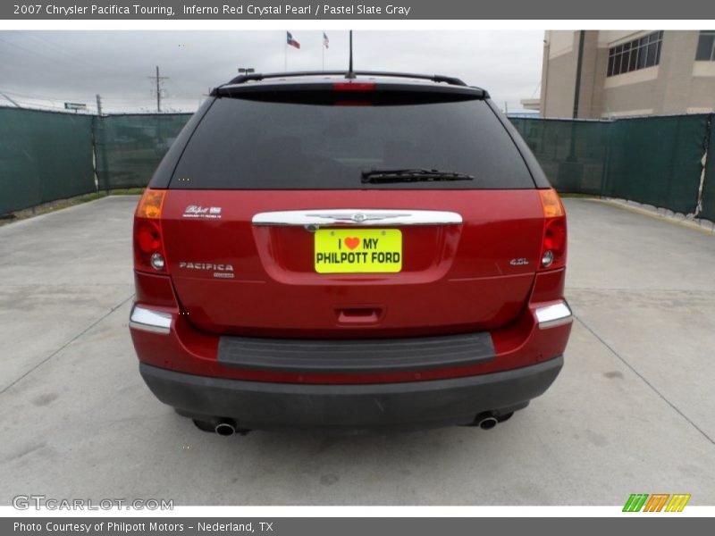 Inferno Red Crystal Pearl / Pastel Slate Gray 2007 Chrysler Pacifica Touring