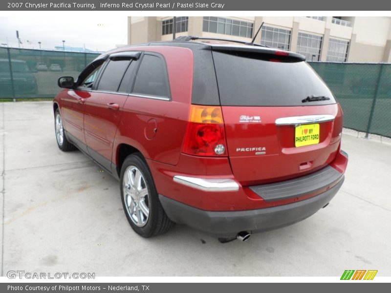 Inferno Red Crystal Pearl / Pastel Slate Gray 2007 Chrysler Pacifica Touring