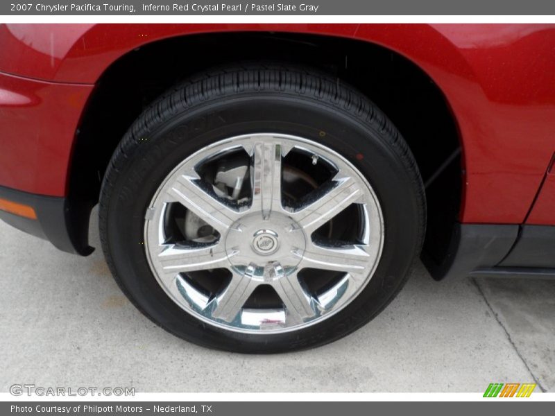 Inferno Red Crystal Pearl / Pastel Slate Gray 2007 Chrysler Pacifica Touring