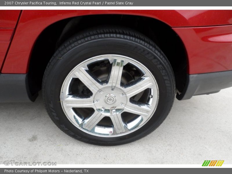 Inferno Red Crystal Pearl / Pastel Slate Gray 2007 Chrysler Pacifica Touring