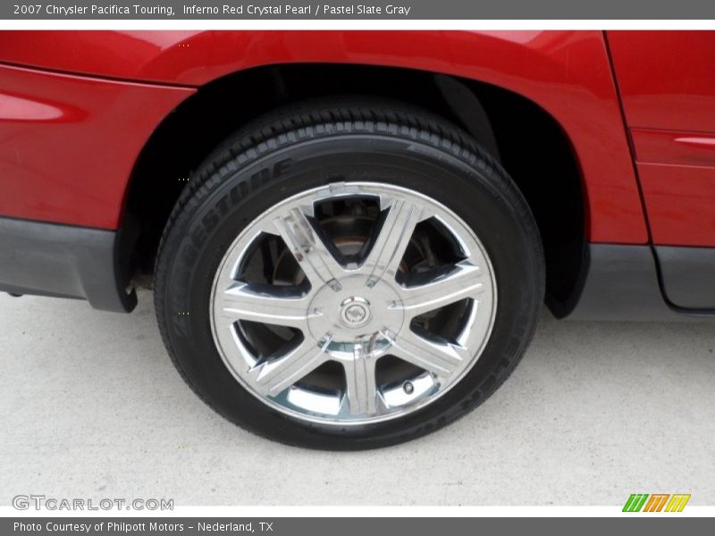 Inferno Red Crystal Pearl / Pastel Slate Gray 2007 Chrysler Pacifica Touring