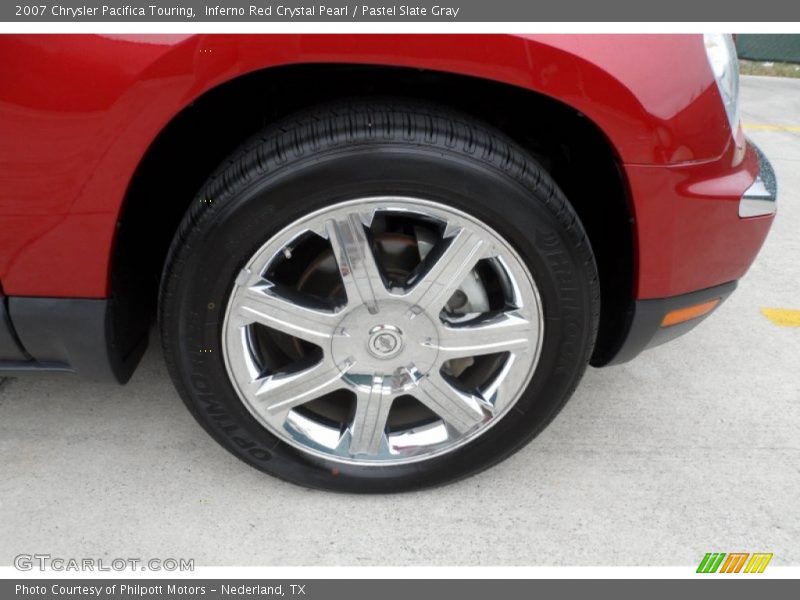 Inferno Red Crystal Pearl / Pastel Slate Gray 2007 Chrysler Pacifica Touring