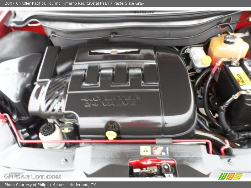 Inferno Red Crystal Pearl / Pastel Slate Gray 2007 Chrysler Pacifica Touring