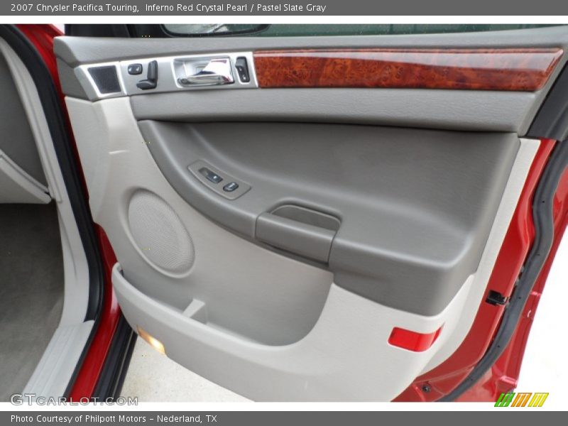 Inferno Red Crystal Pearl / Pastel Slate Gray 2007 Chrysler Pacifica Touring