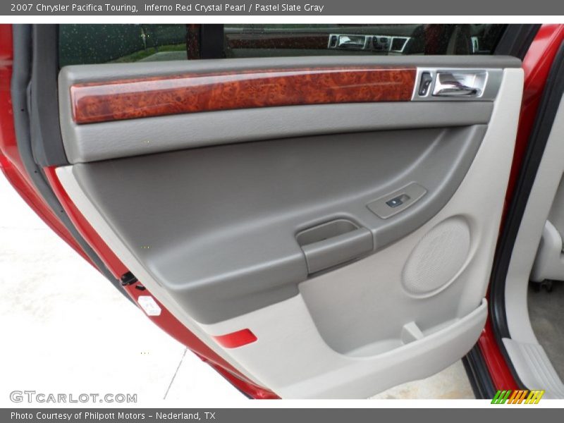 Inferno Red Crystal Pearl / Pastel Slate Gray 2007 Chrysler Pacifica Touring