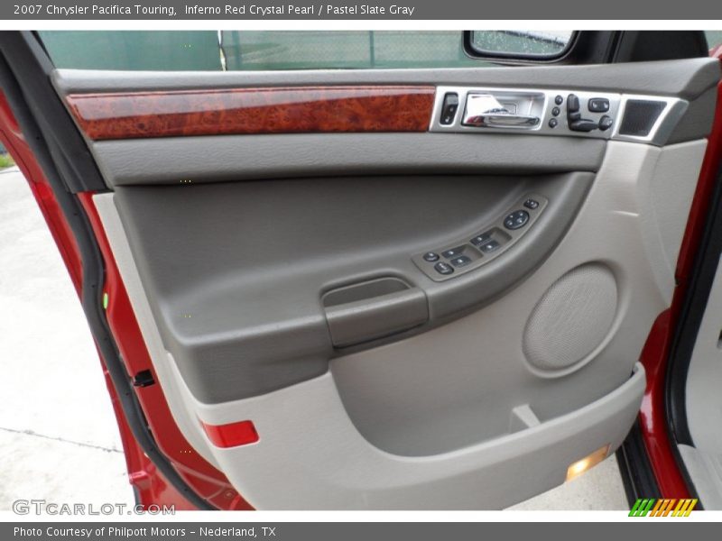 Inferno Red Crystal Pearl / Pastel Slate Gray 2007 Chrysler Pacifica Touring