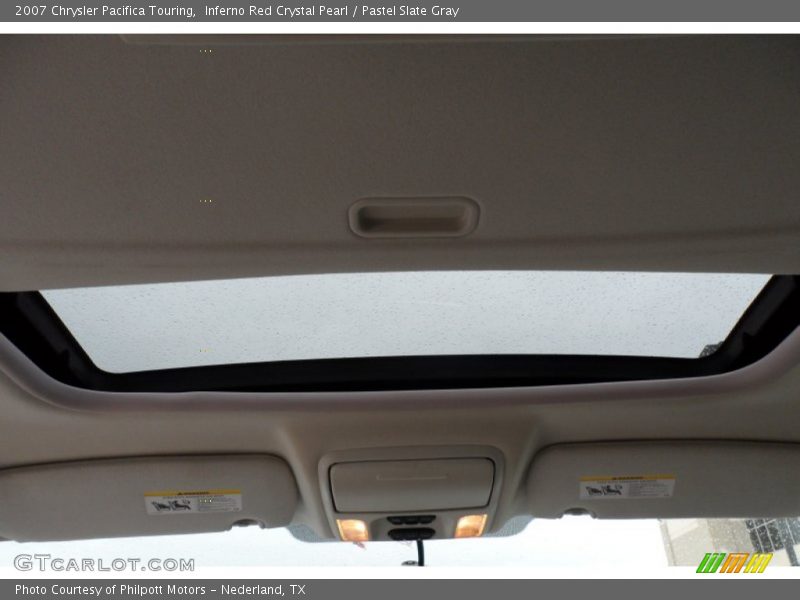 Inferno Red Crystal Pearl / Pastel Slate Gray 2007 Chrysler Pacifica Touring