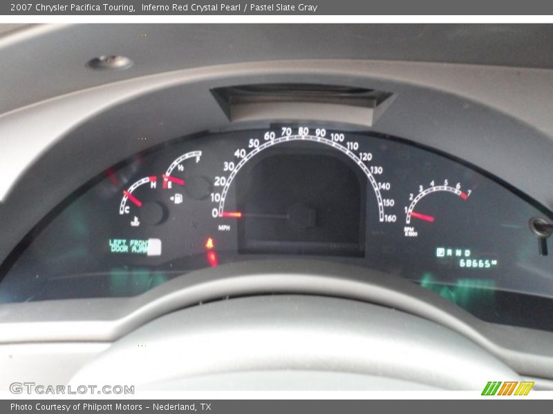 Inferno Red Crystal Pearl / Pastel Slate Gray 2007 Chrysler Pacifica Touring