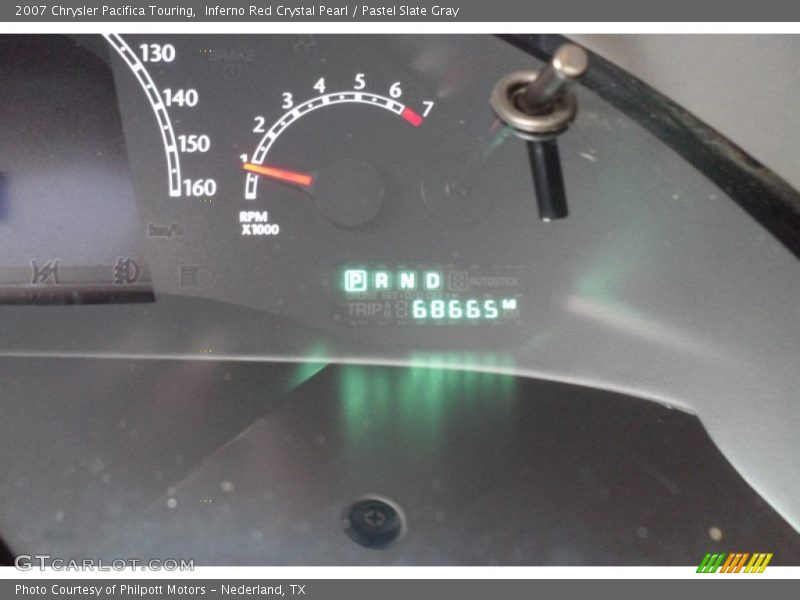 Inferno Red Crystal Pearl / Pastel Slate Gray 2007 Chrysler Pacifica Touring