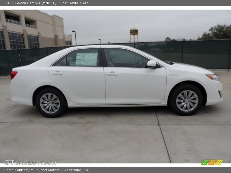 Super White / Ash 2012 Toyota Camry Hybrid LE