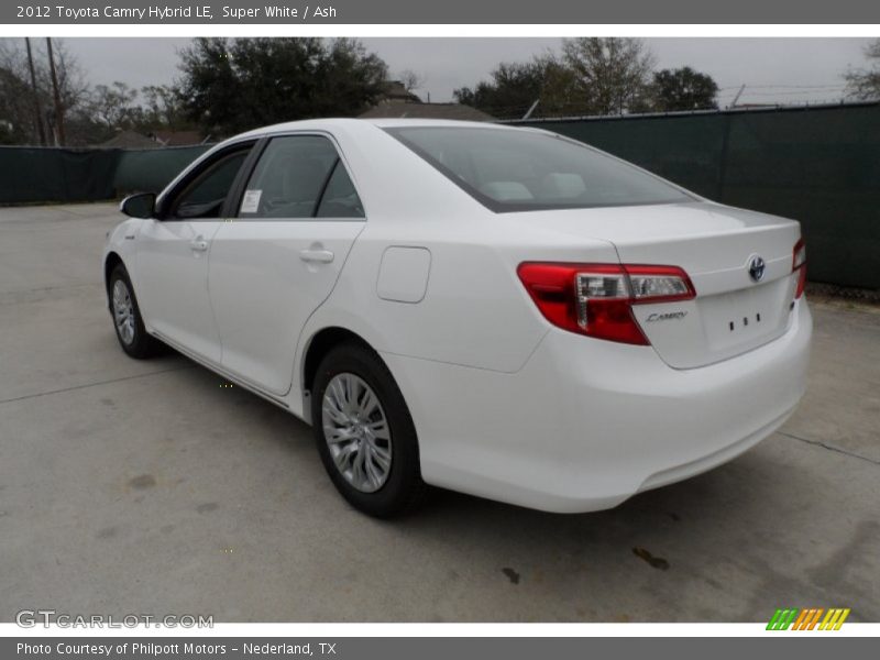 Super White / Ash 2012 Toyota Camry Hybrid LE