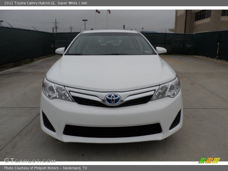 Super White / Ash 2012 Toyota Camry Hybrid LE