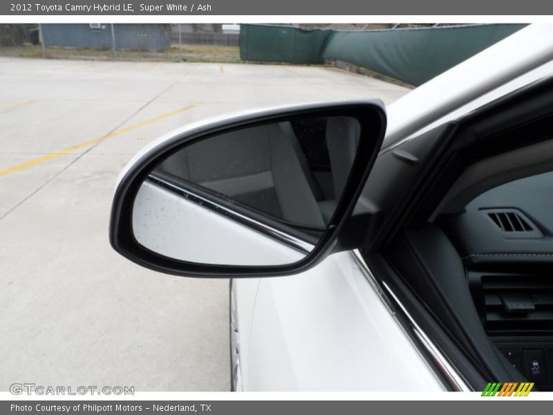 Super White / Ash 2012 Toyota Camry Hybrid LE