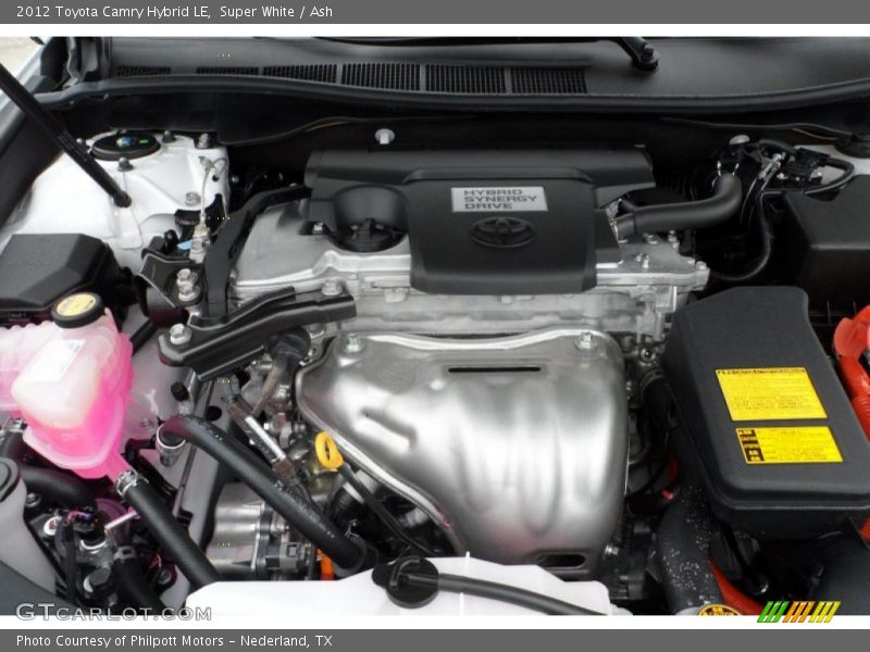 Super White / Ash 2012 Toyota Camry Hybrid LE