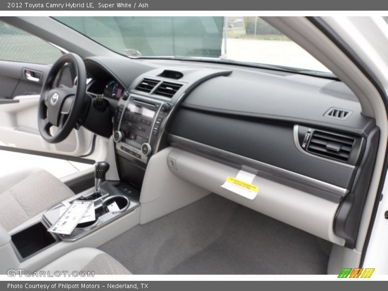 Super White / Ash 2012 Toyota Camry Hybrid LE