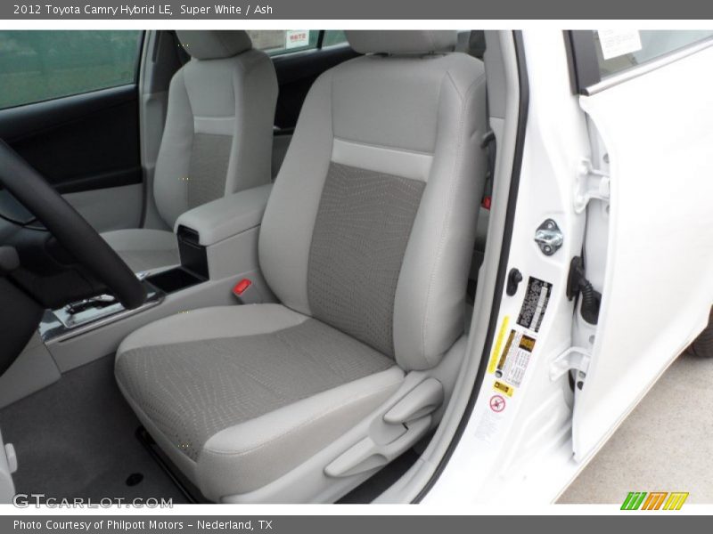 Super White / Ash 2012 Toyota Camry Hybrid LE