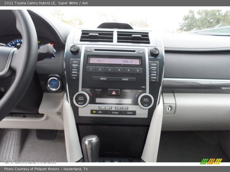 Super White / Ash 2012 Toyota Camry Hybrid LE