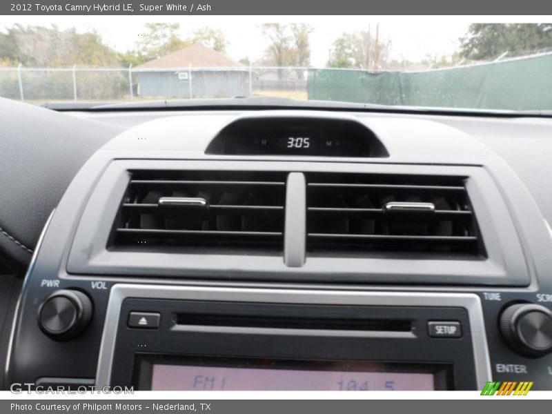 Super White / Ash 2012 Toyota Camry Hybrid LE